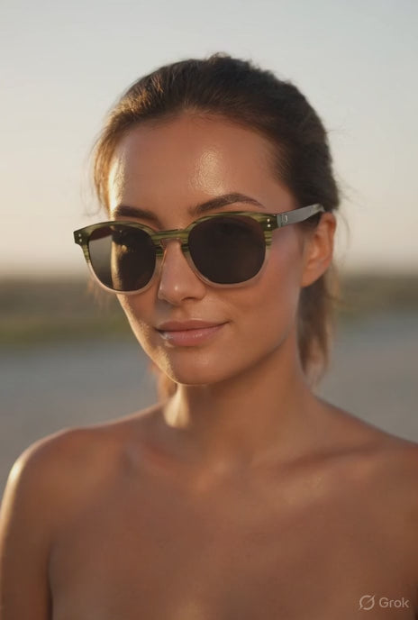 Cam - Acetate & Wood Sunglasses