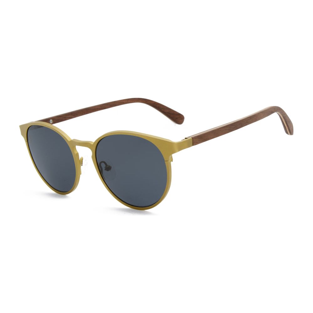 Perfect Storm - Titanium & Wood Sunglasses